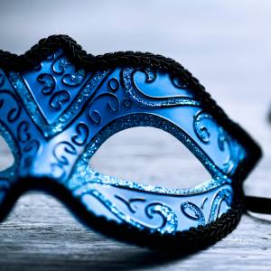Blue Masquerade Masks for Men and Women