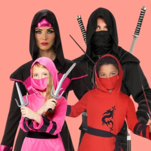 Adults and Kids Ninja Costumes & Accessories