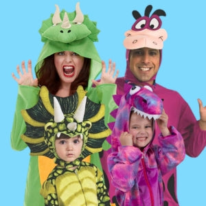 Adults and Kids Dinosaur Costumes