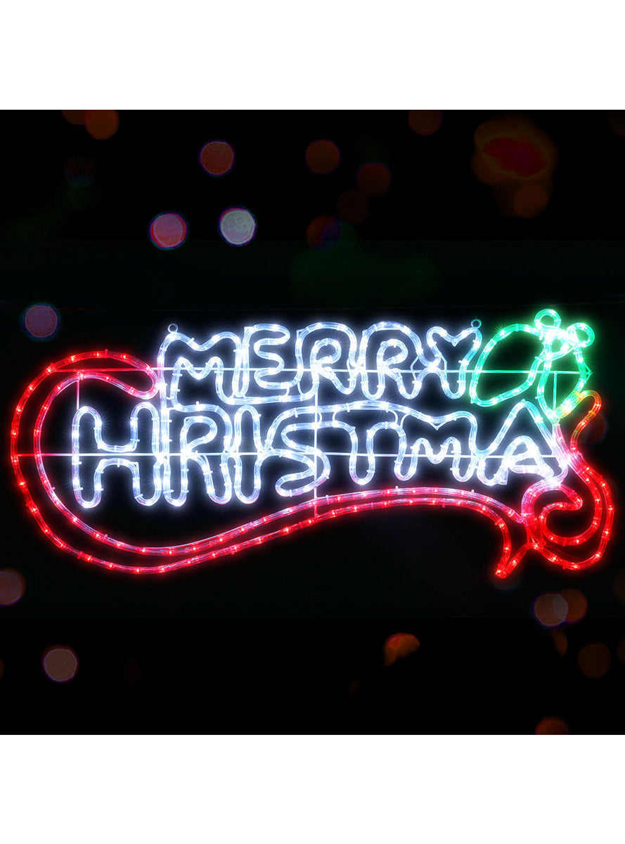100cm Merry Christmas Rope Light Decoration - Alternate Image