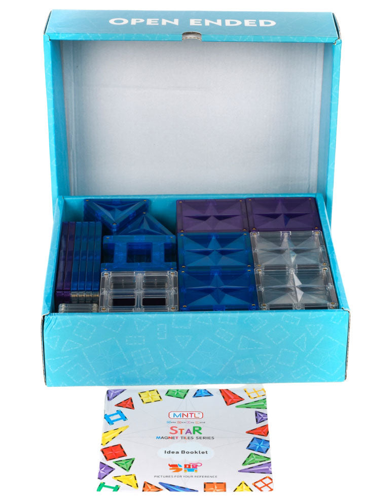 120 Pieces Ice Colour Magnetic Building Tiles - Alternate Image 1
