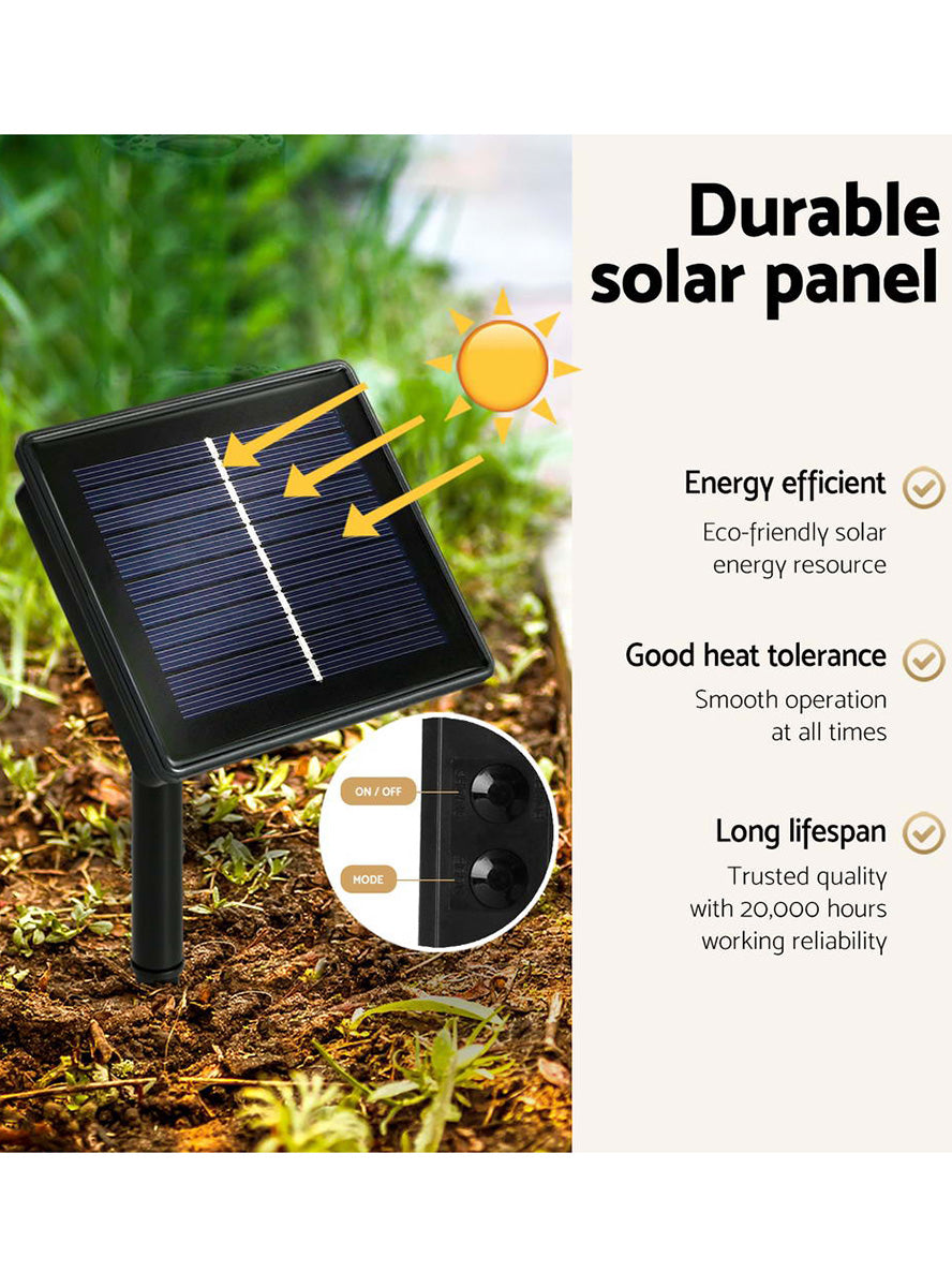 12ft Jingle Jollys Solar 800 Piece LED Fairy Light Christmas Tree - Solar Details Image