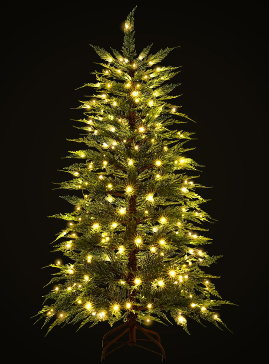 Jingle Jollys Sparse 263 Tip Light Up Christmas Tree Decoration 150cm - Black Background Image