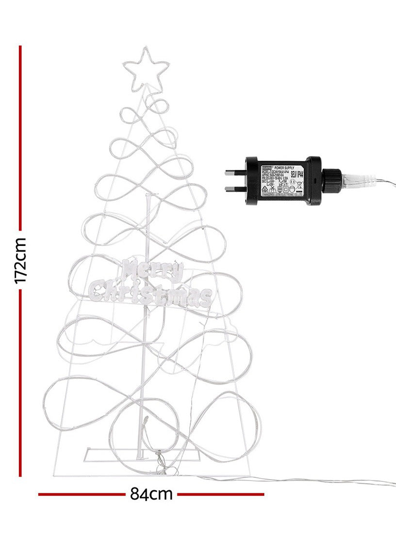 Christmas Tree Rope Light Light Up Jingle Jollys Decoration 170cm - Alternate Image