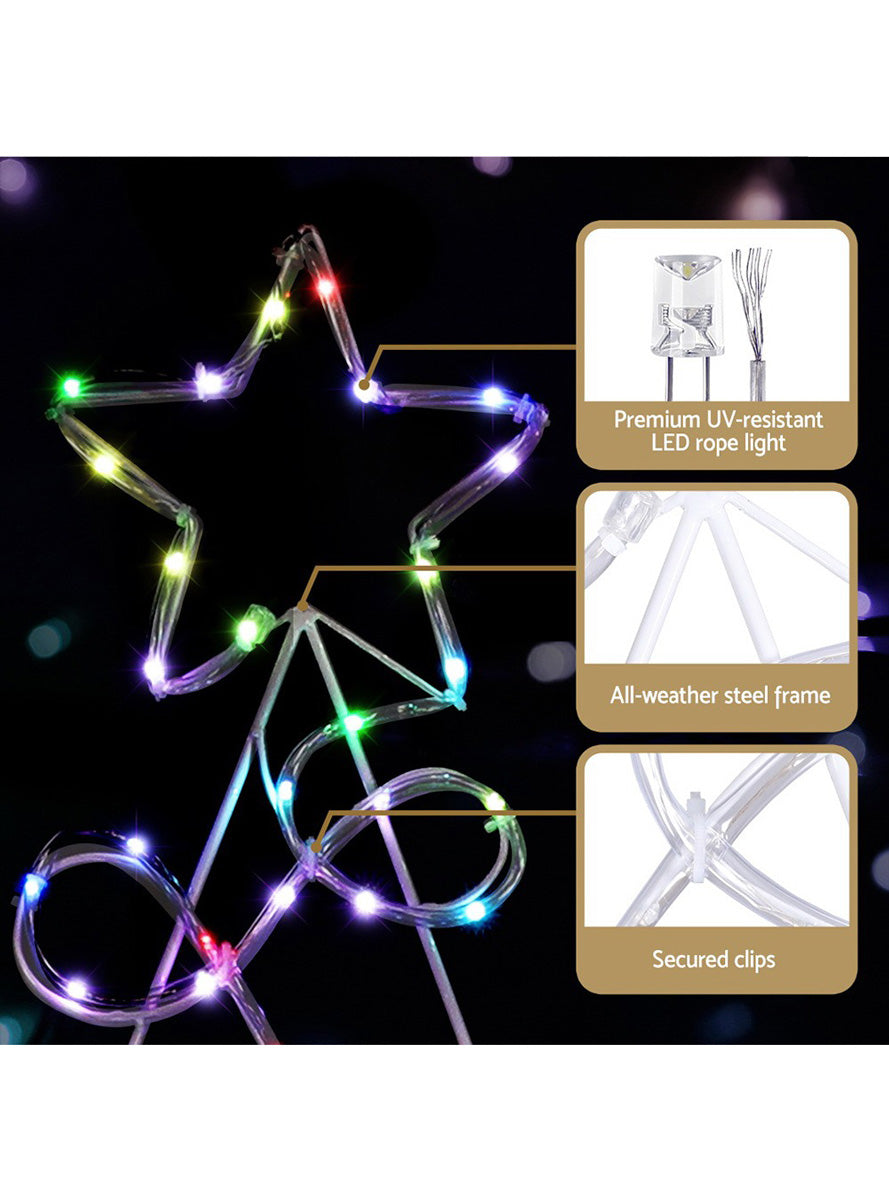 Christmas Tree Rope Light Light Up Jingle Jollys Decoration 170cm - Information Image 3