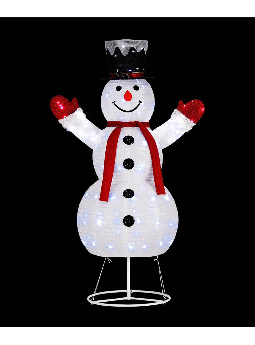 Jingle Jollys 200 LED Bulb Light Up Snowman Christmas Decoration 170cm - Alternate Image 1