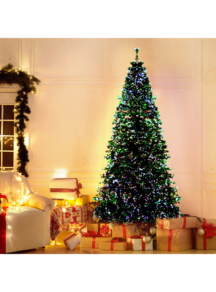 Fibre Optic 300 Tip LED Christmas Tree Decoration 180cm - Main Image