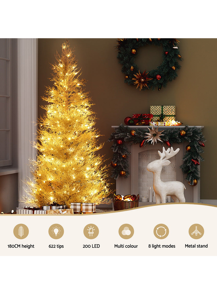 Jingle Jollys Snowly Prelit Multicolour Christmas Tree 180cm - Information Image 1