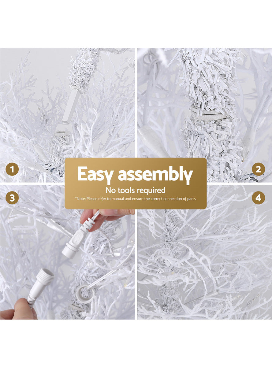 Jingle Jollys Snowly Prelit Multicolour Christmas Tree 180cm - Information Image 3