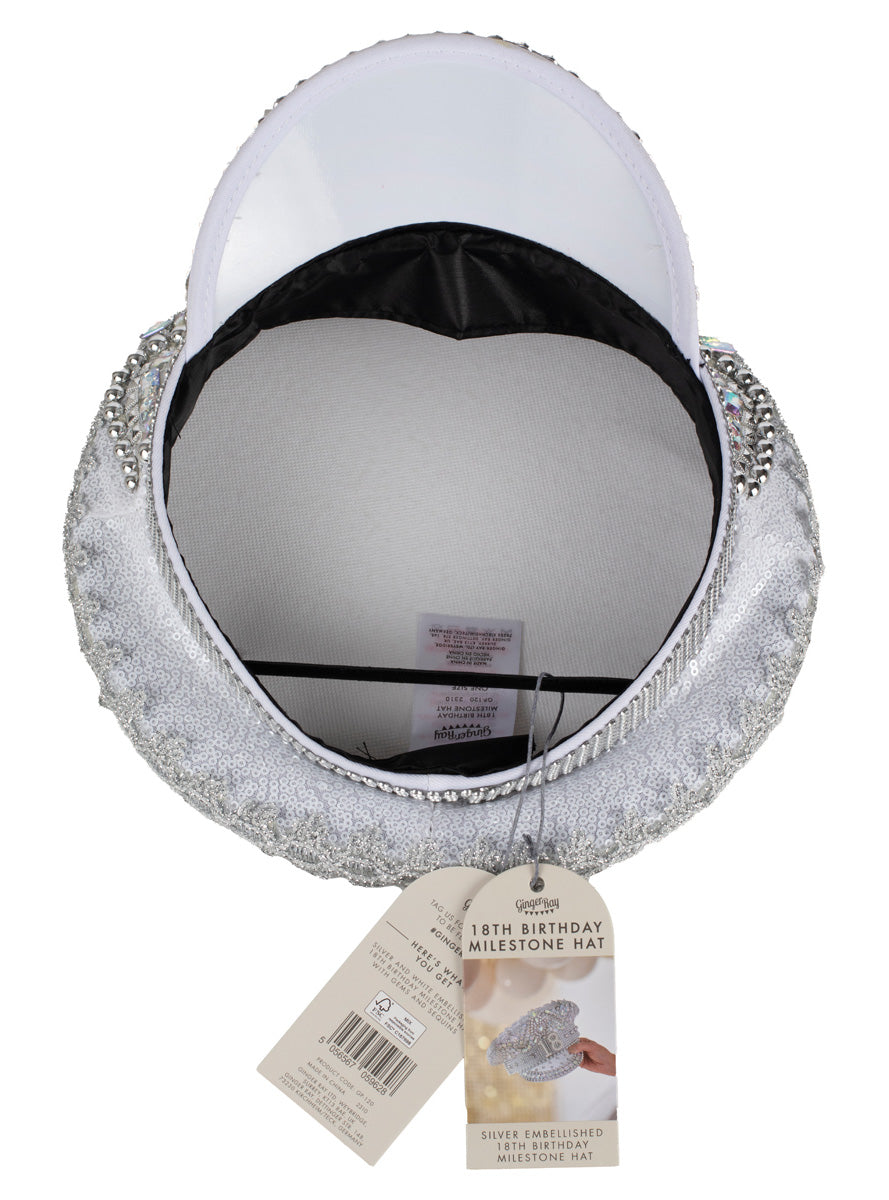 18th Birthday Embellished Festival Hat – Alternative Image