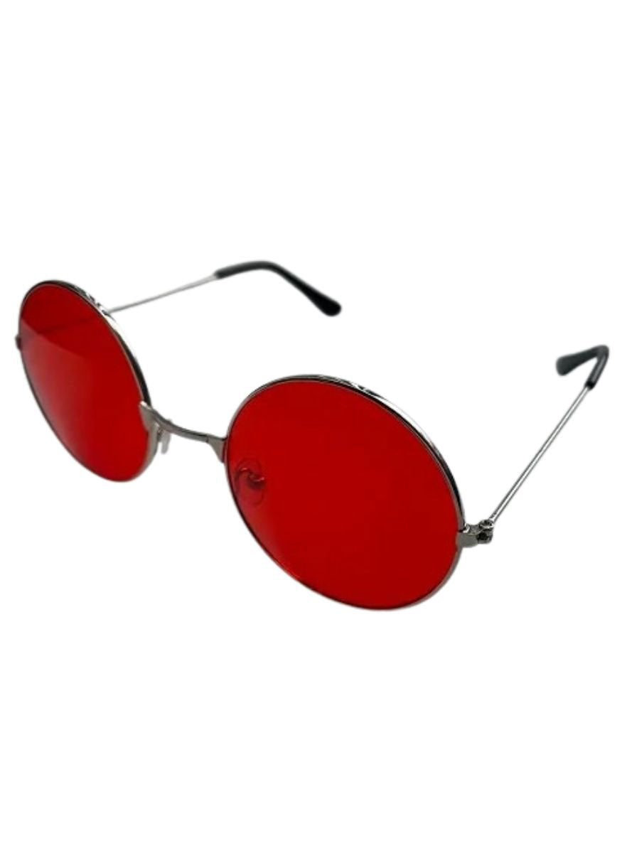 1960s Jon Lennon Red Lens Hippie Costume Glasses