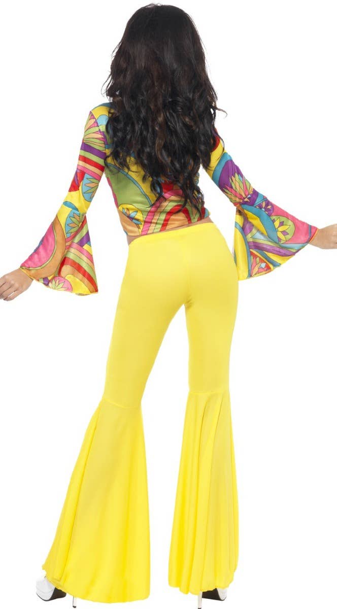 Women's Retro 60's 70's Disco Hippie Costume - Back Image
