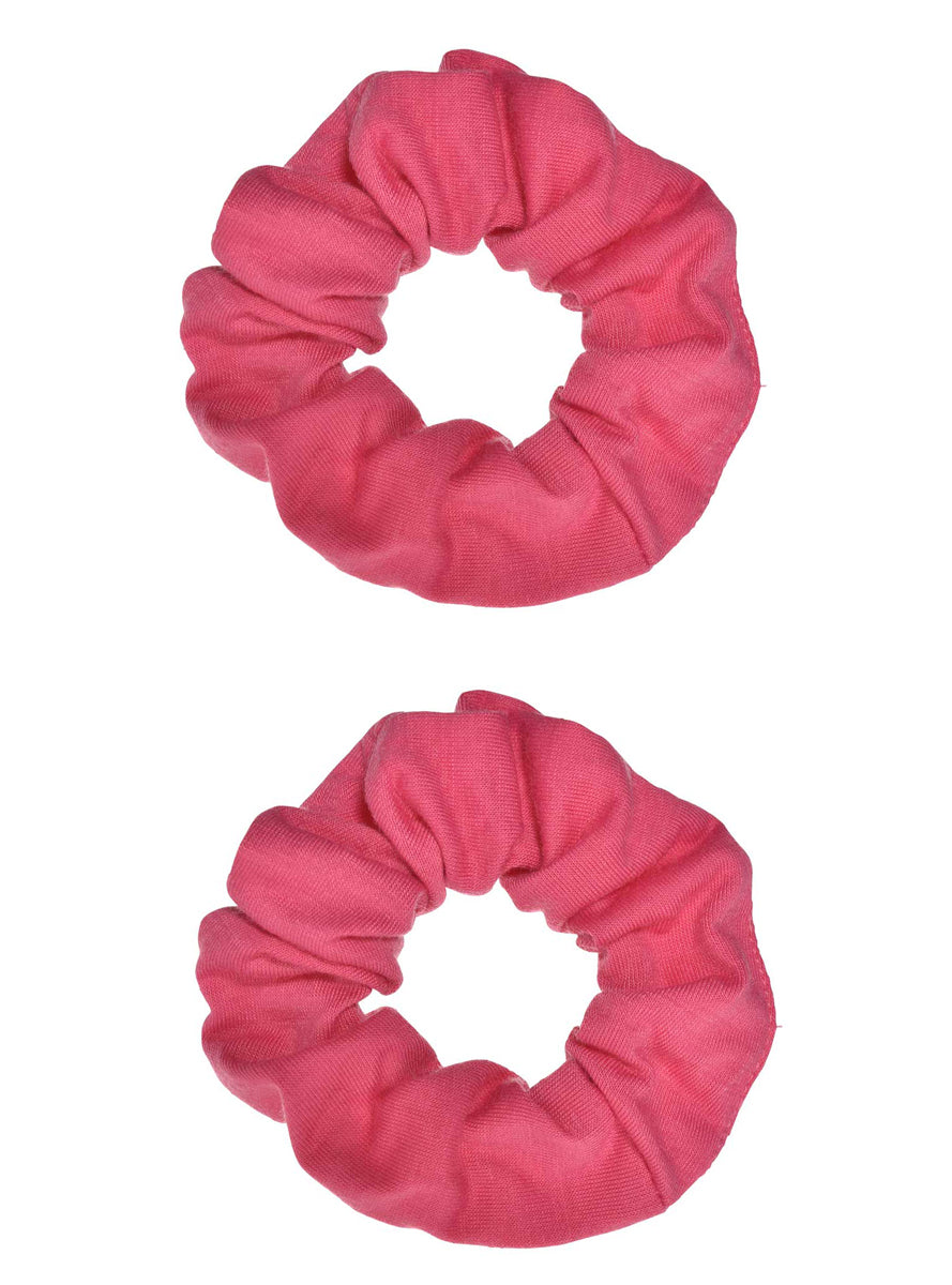 Two Pack Pink Hair Scrunchies - Main Image