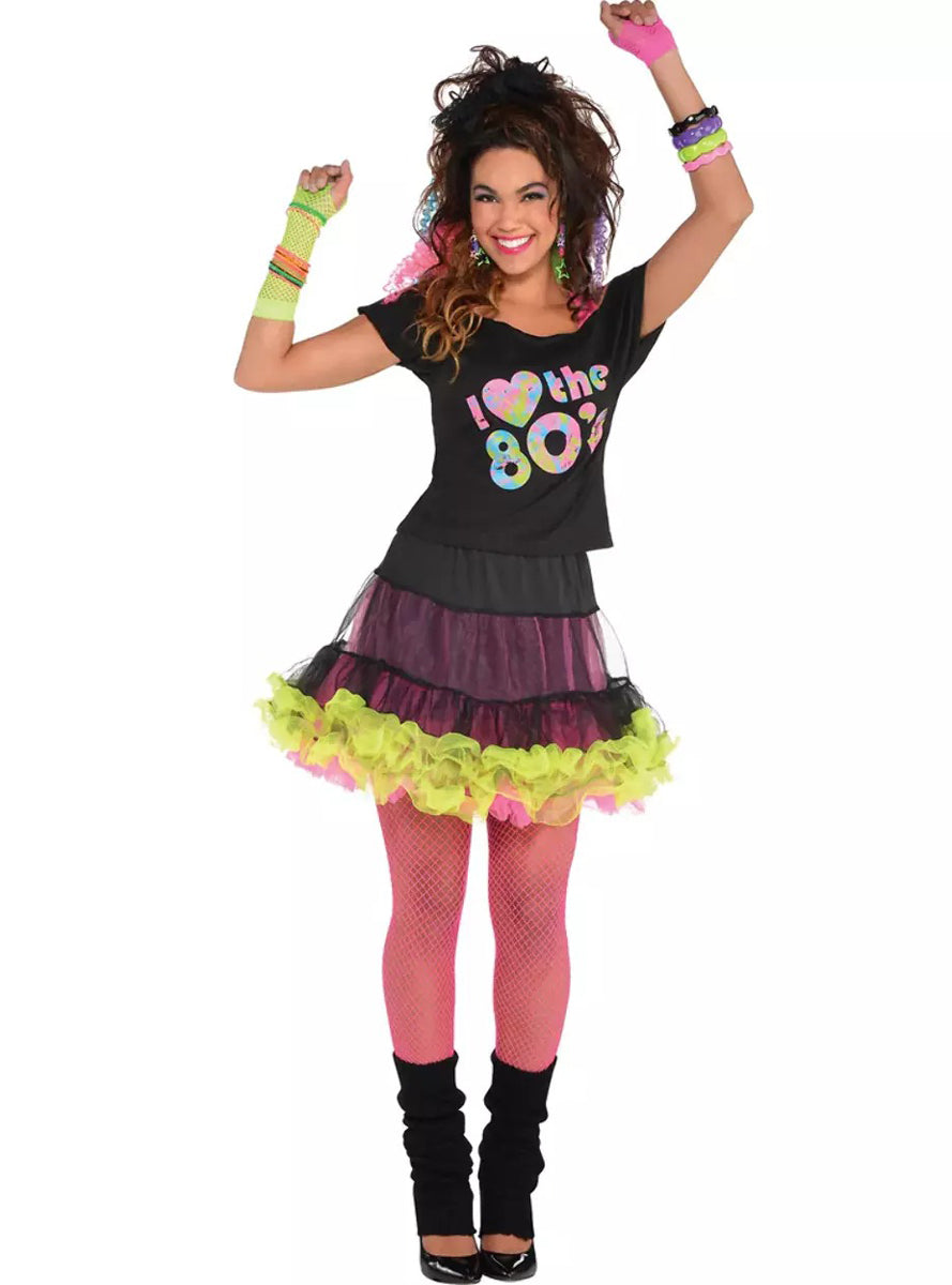 Reversible Womens 80s Tutu Skirt - Alternative Image 2