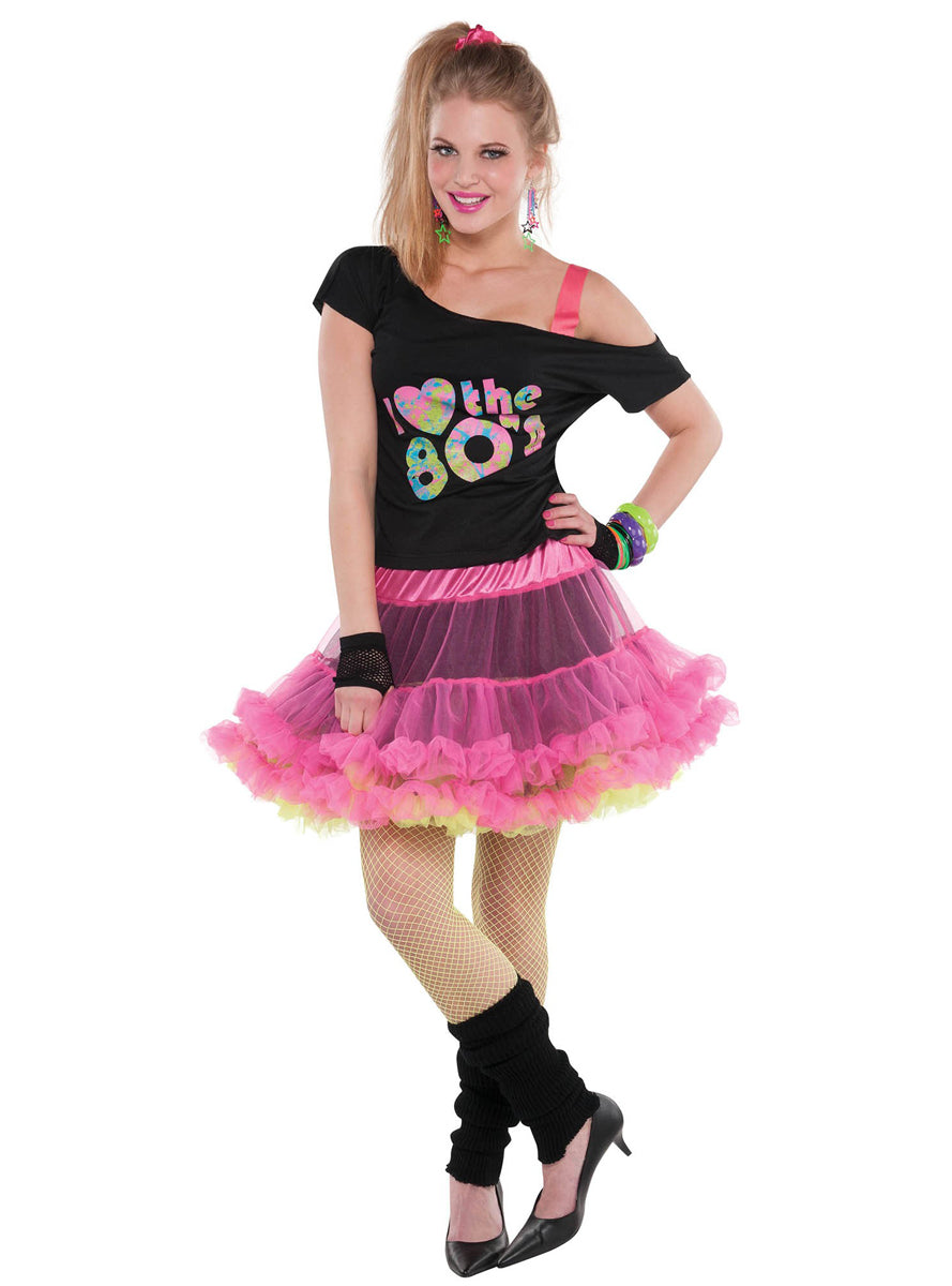 Reversible Womens 80s Tutu Skirt - Alternative Image