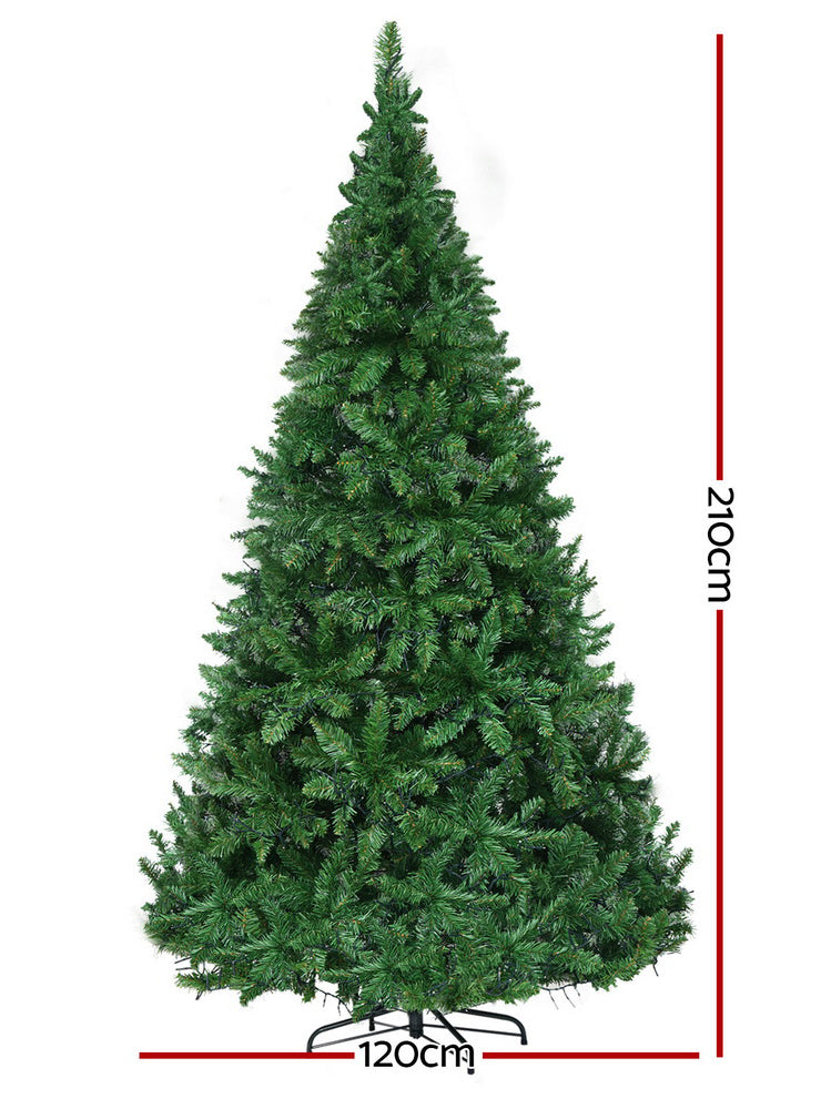 Jingle Jollys 1134 LED Light Christmas Tree Decoration 210cm - Measurements Image