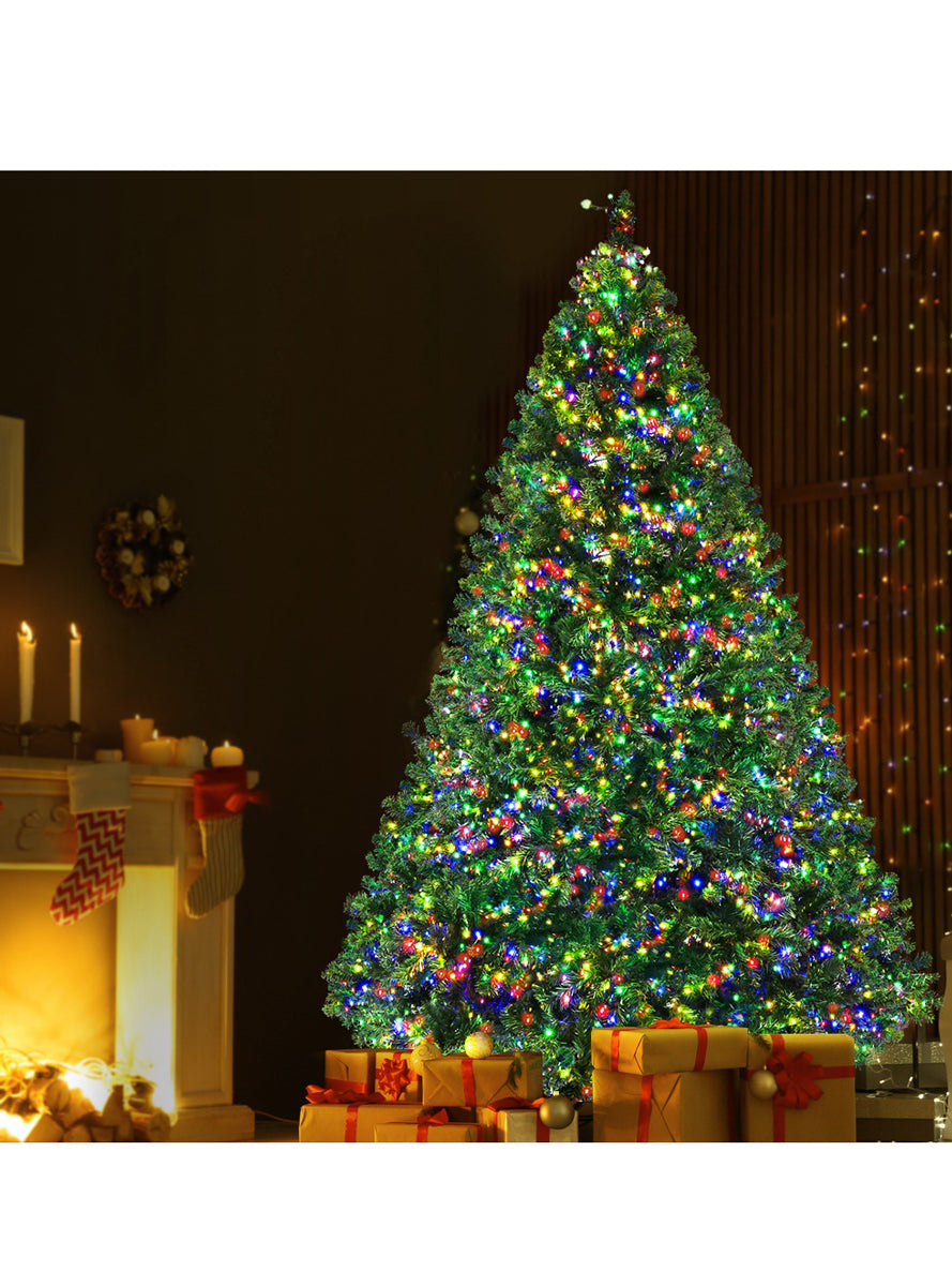 Jingle Jollys Christmas Tree with 2800 Colourful LED Lights 8 Mode 210cm - Lifestyle Image