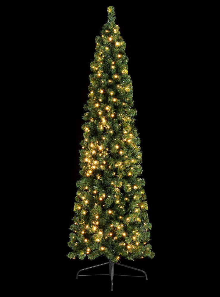 Jingle Jollys Prelit LED 430 Tip Corner Christmas Tree 210cm - Black Background Image