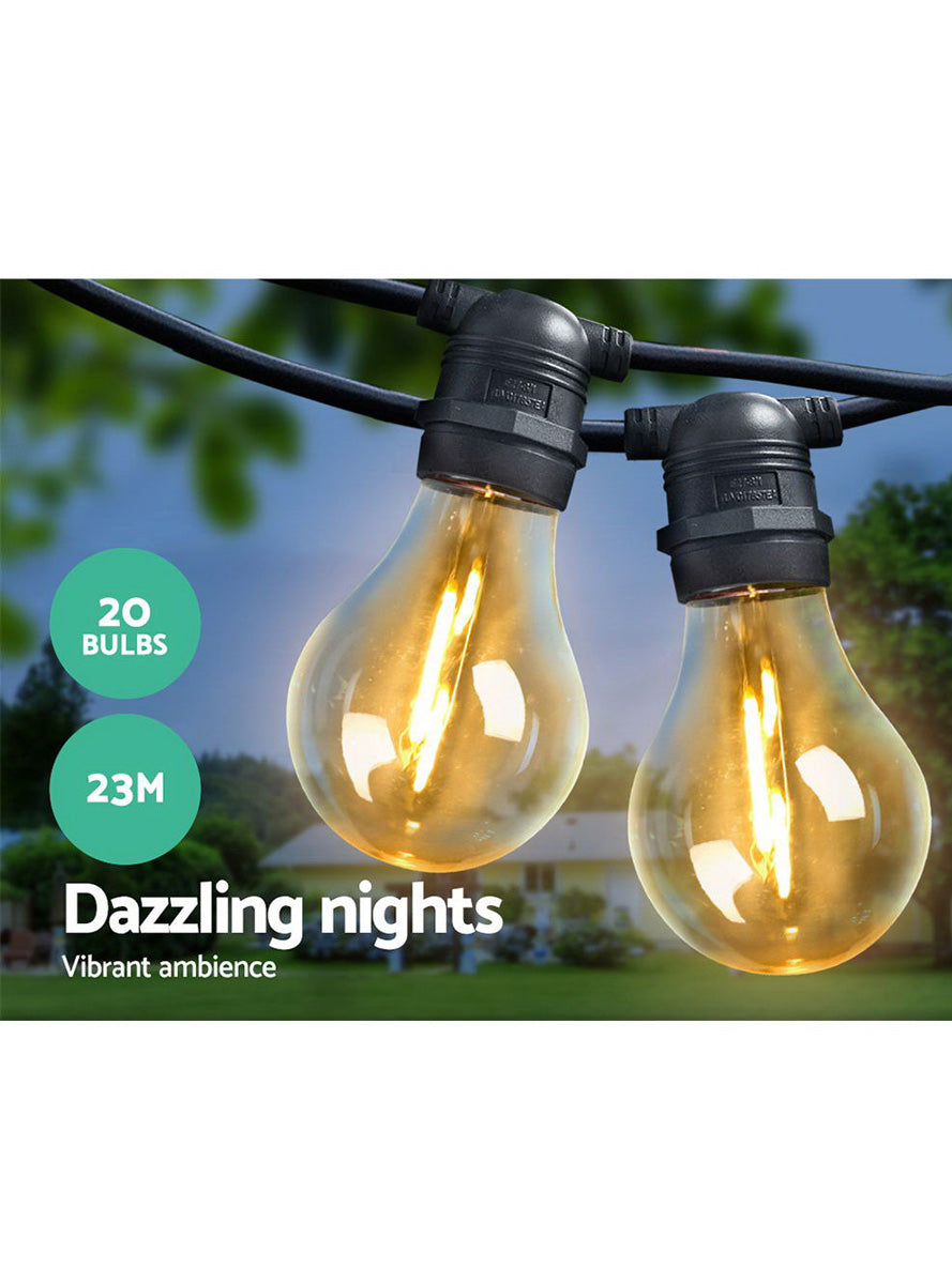 23 Metre Outdoor Festoon String Lights - Info Image 1