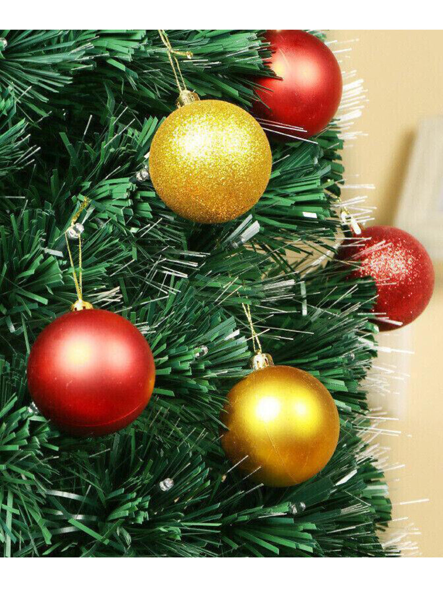 Assorted Gold Christmas Bauble Tree Decorations 24 Pack - Lifestyle Image