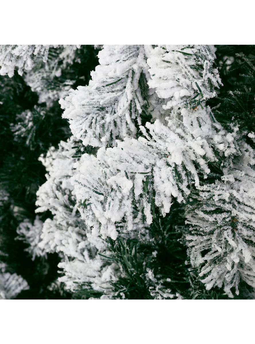 Jingle Jollys Snow Flocked Christmas Tree 240cm - Close Image