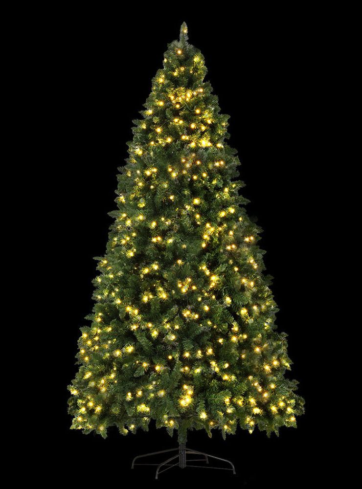 Jingle Jollys LED Light 2590 Tip Christmas Tree Decoration 270cm - Black Background Image