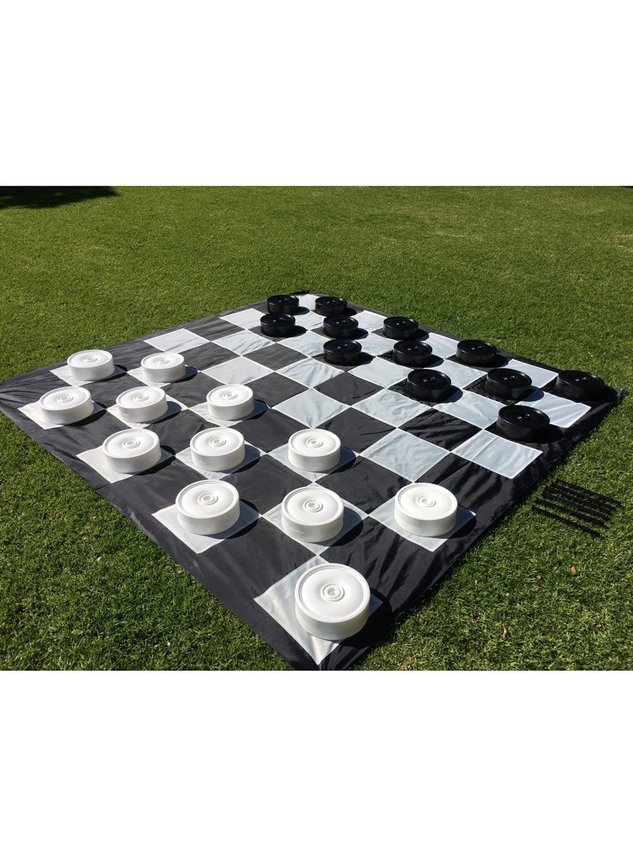 Giant 3 Metre Outdoor Checkers Game - Alternate Image