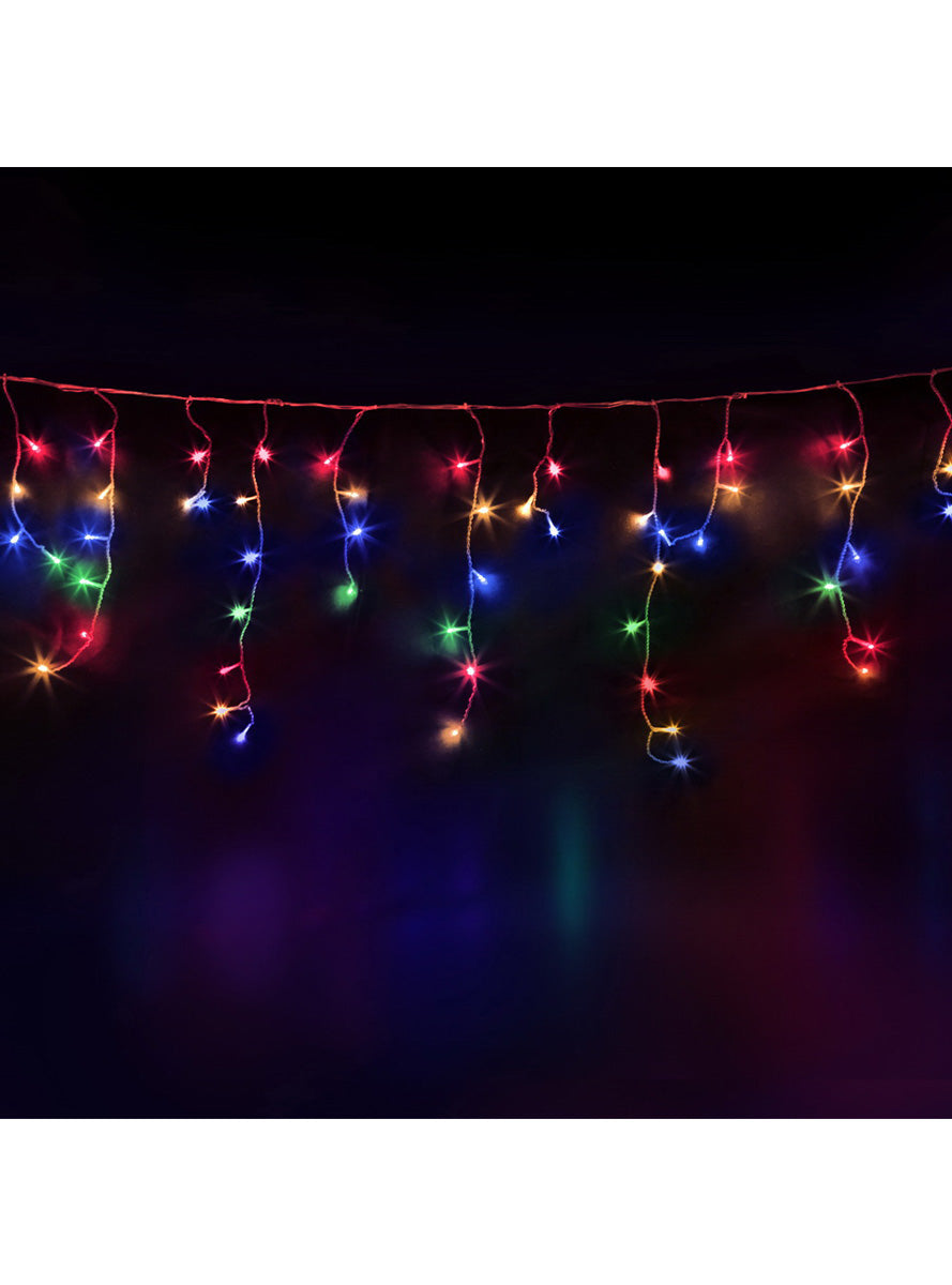 Multicolour Icicle String Christmas Lights 32 Metre - Main Image