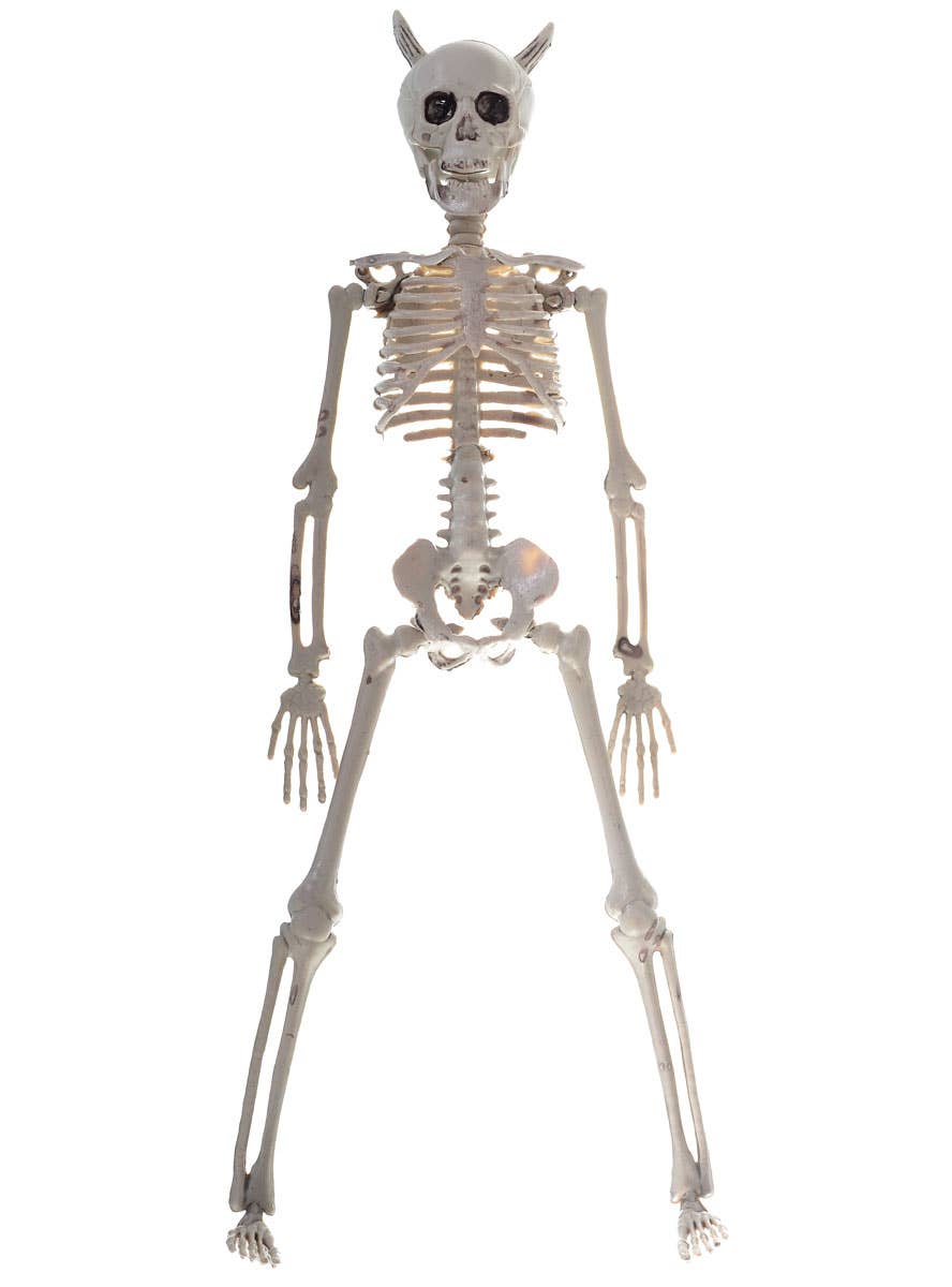 Image of Hanging 40cm Devil Skeleton Halloween Decoration