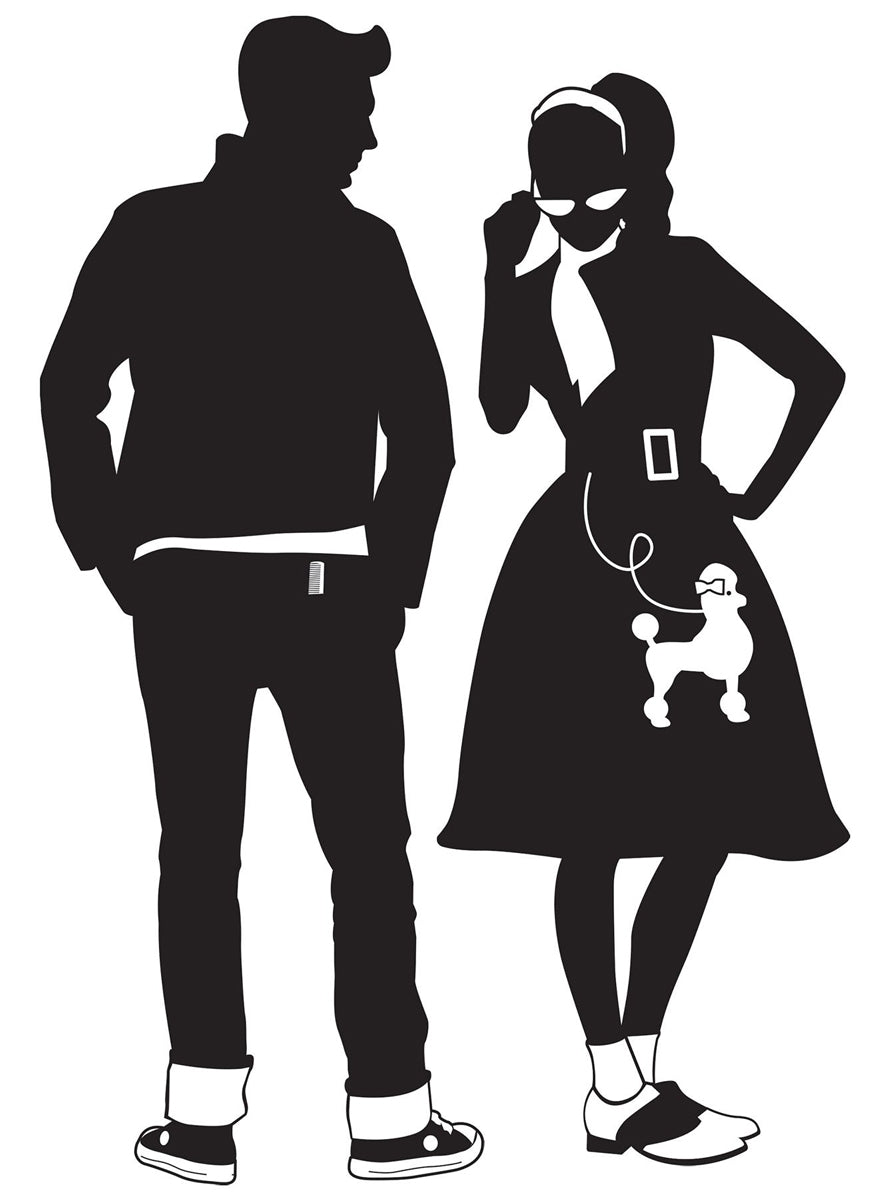 Rockabilly 1950s Silhouette Cut Outs - Main Image