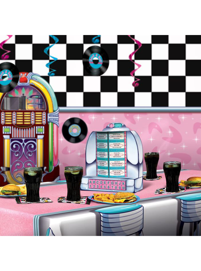 50s Juke Box Table Top Decoration - Lifestyle Image
