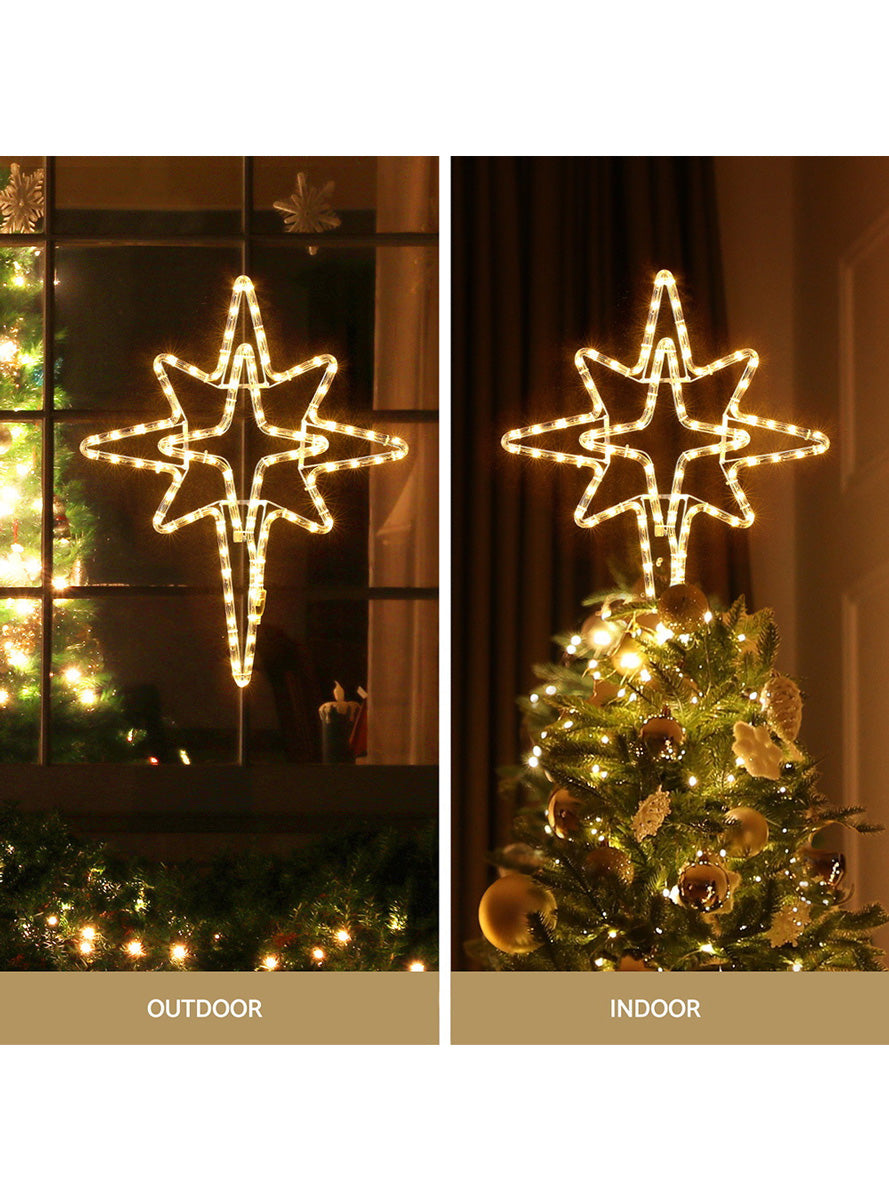 Warm White Star of Bethlehem Christmas Decoration 57cm - Information Image 2