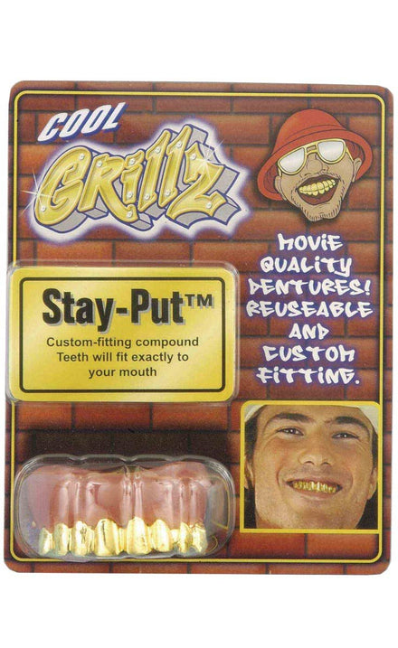 Novelty Gold Grillz Pimp Teeth Costume Accessory
