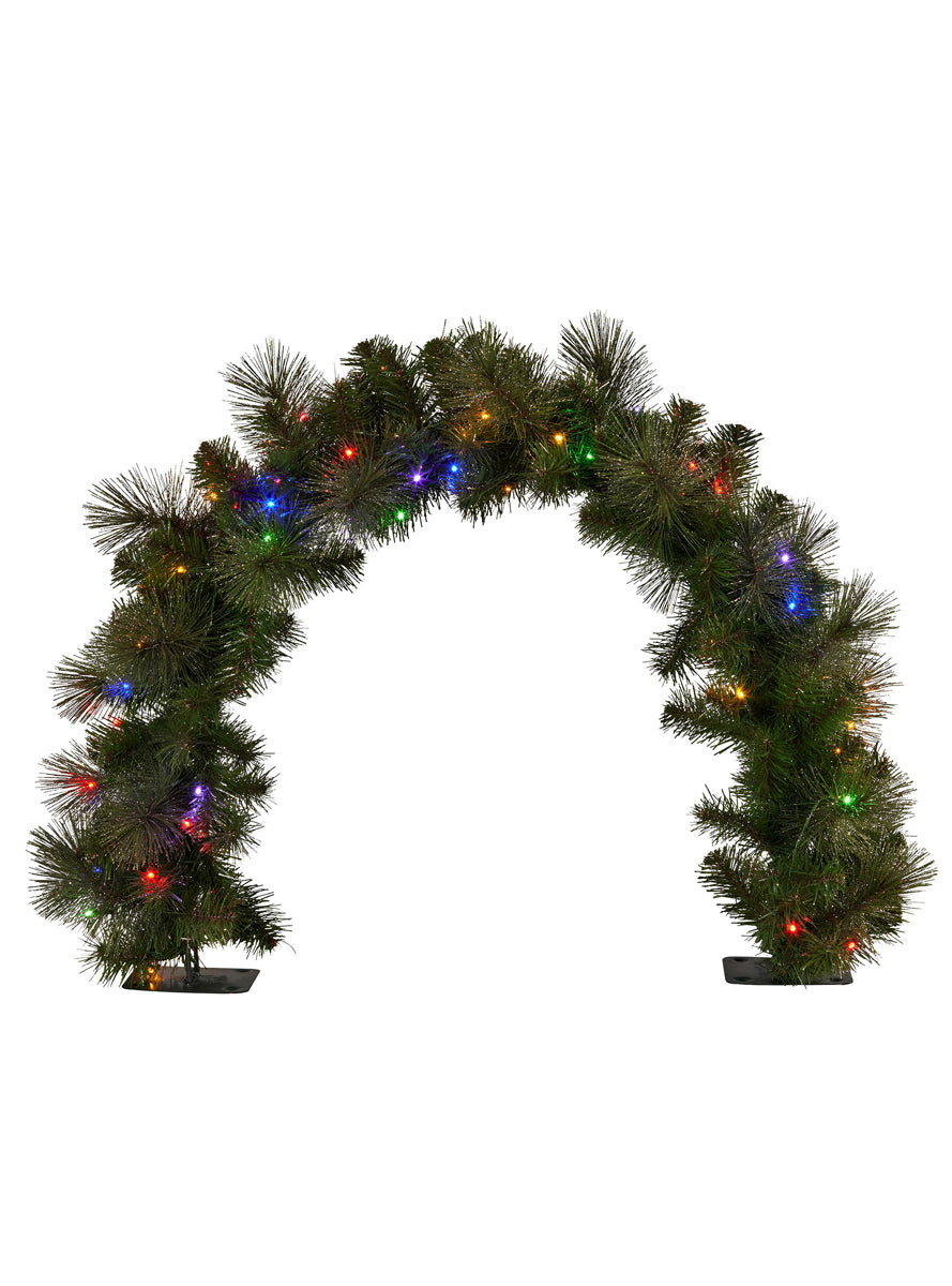 Green Christmas Garland Prelit Tabletop Decoration 60cm - Main Image