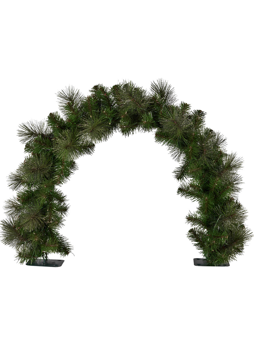 Green Christmas Garland Prelit Tabletop Decoration 60cm - Unlit Image