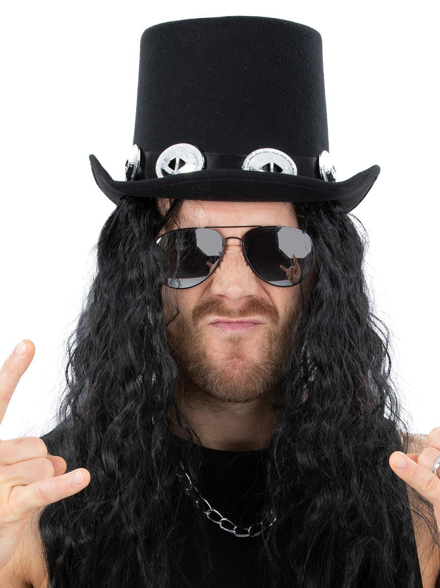 Mens Slash 1980s Rocker Costume Accessory Set - Main Image