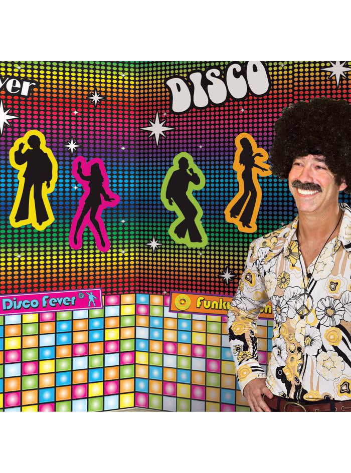 70s Dancing Disco Silhouette Cut Outs - Main Image