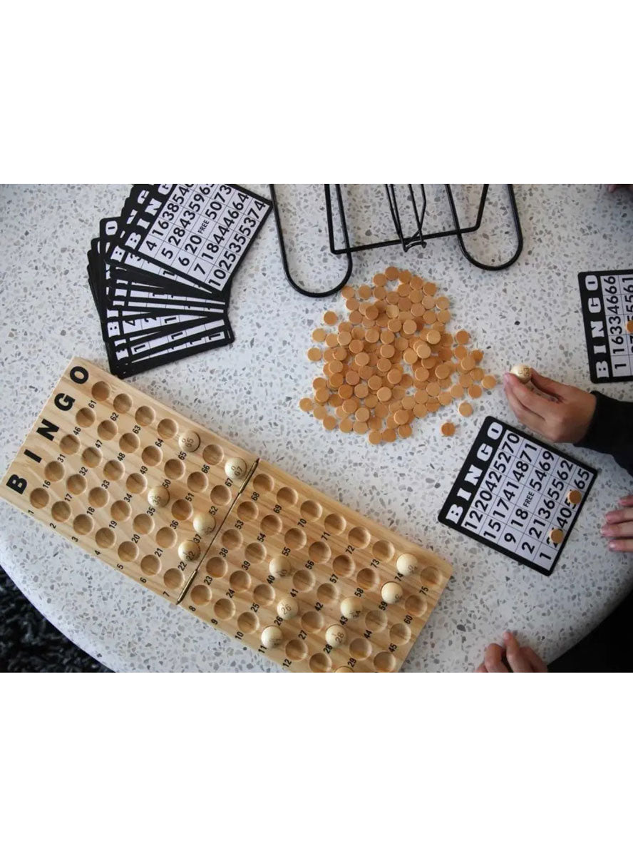 Wooden Bingo Set for 75 Players - Alternate Image