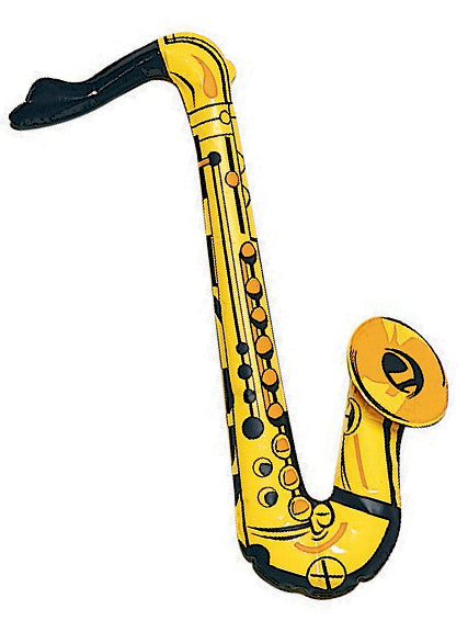 Novelty Inflatable Music Instruments Pack - Saxophone Image