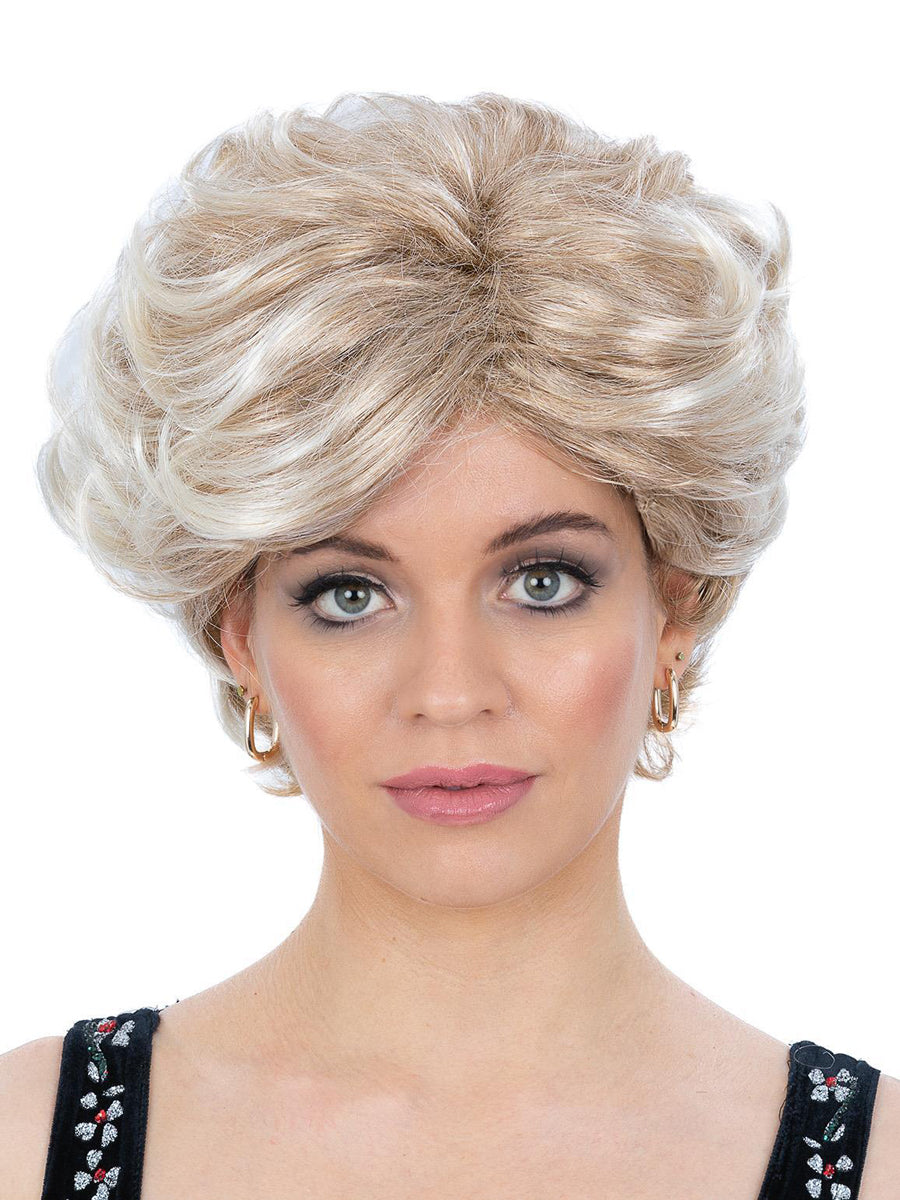 Womens 1990s princess diana costume wig - Main image
