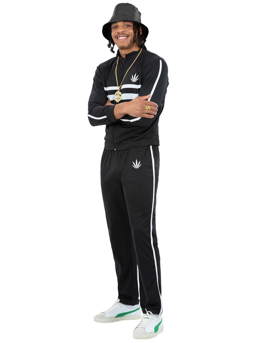 Mens 1990s run dmc rapper costume - Alternative image