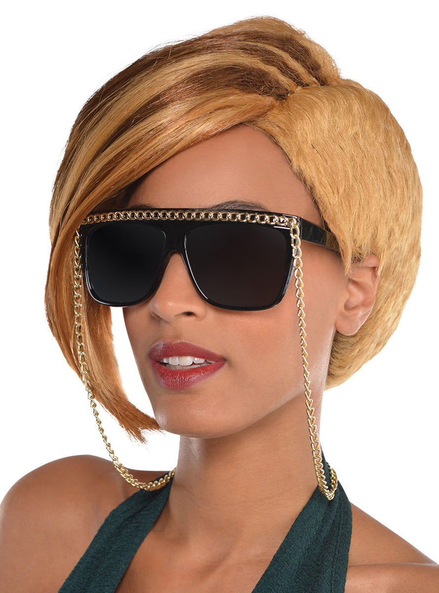Gold Chain Hip Hop Glasses - Main Image