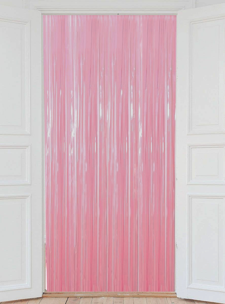 Pink Foil Tassel Door Curtain Decoration