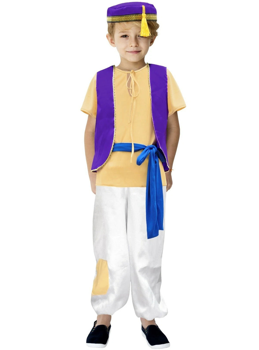 Aladdin Teen Boys Arabian Prince of Thieves Costume - Main Image
