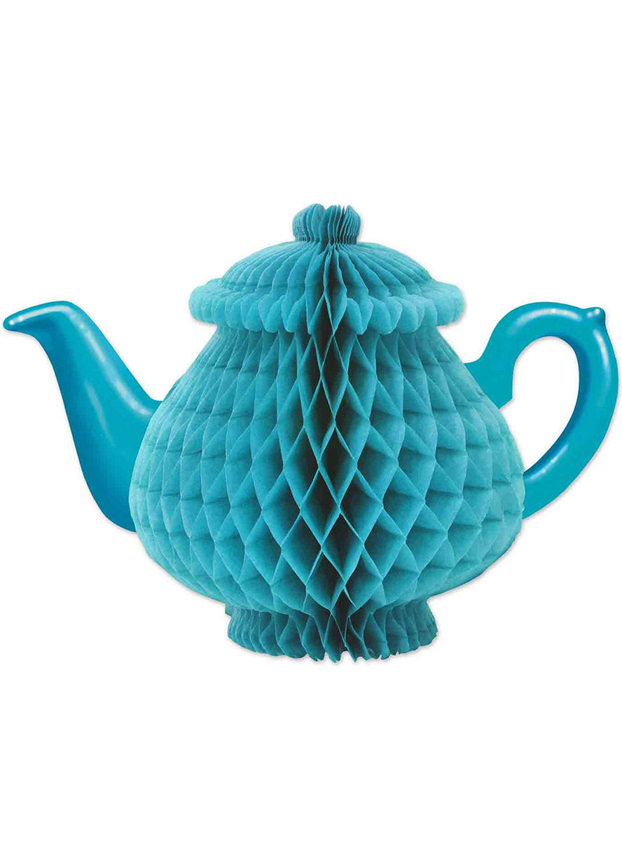 Wonderland Blue Honeycomb Teapot - Main Image