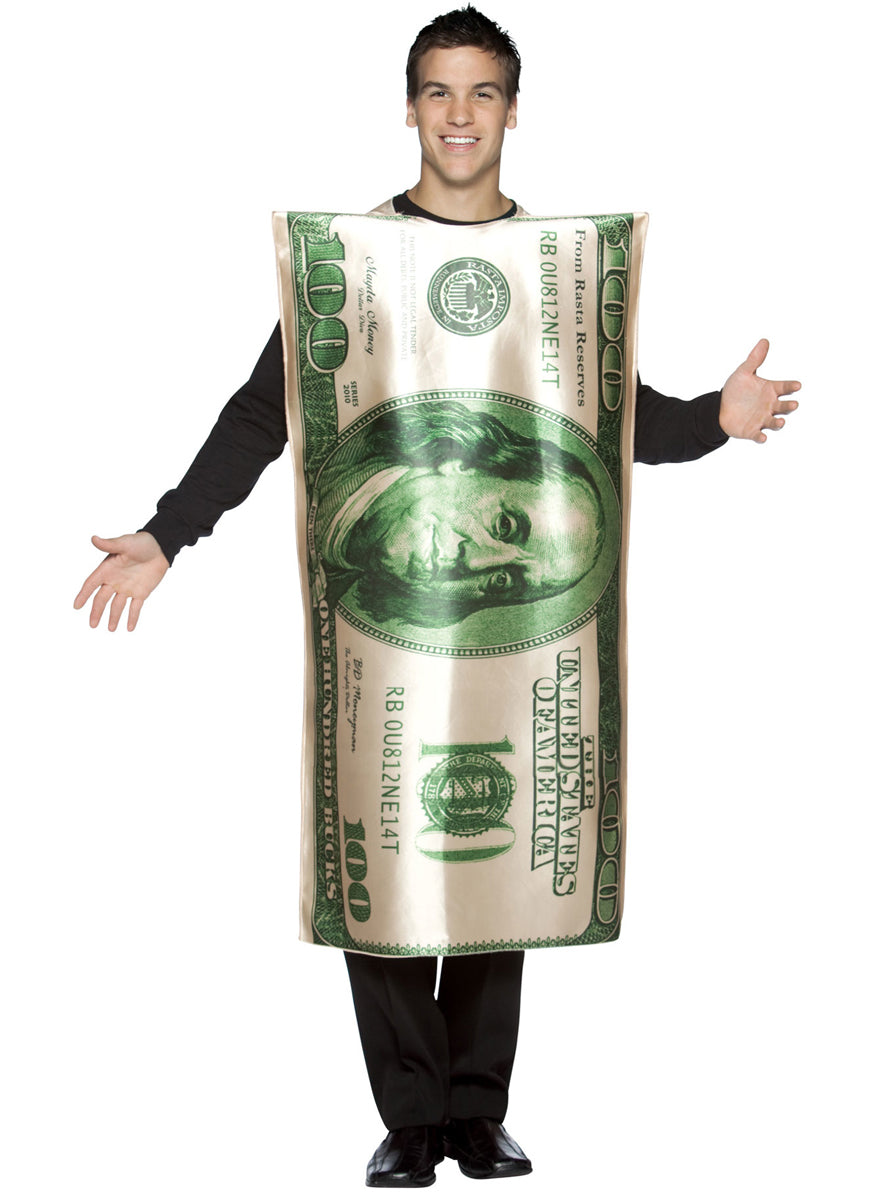 American 100 Bill Novelty Adults Costume - Main Image