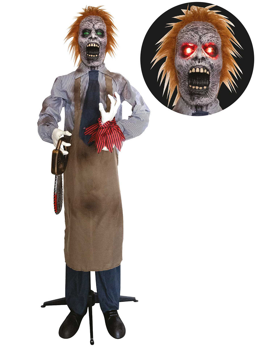 Animatronic Chainsaw Man Halloween Decoration - Alternate Image