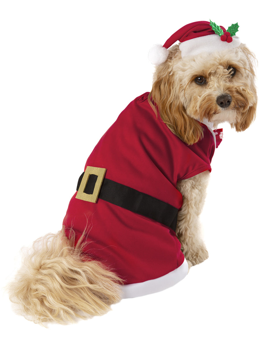 Pet Dog Aussie Christmas Santa Costume - Back Image