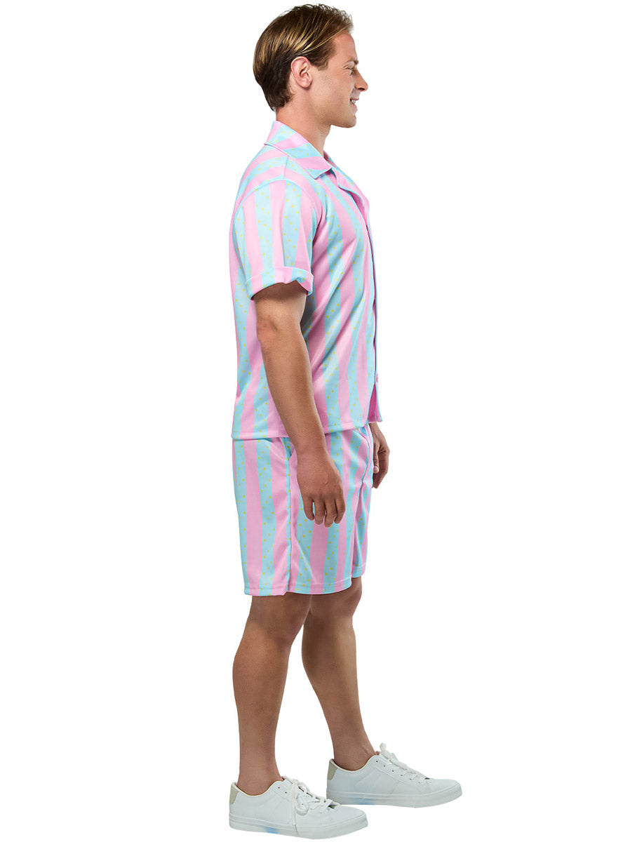 Striped Beach Ken Mens Barbie Movie Costume - Side Image 1