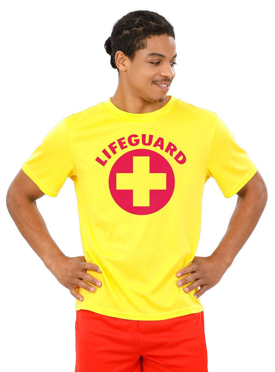 Mens beach lifesaver costume shirt - Main image